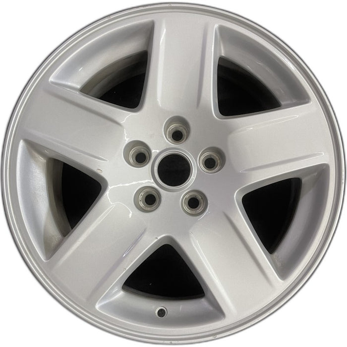 17" CHARGER 06-07 17x7 aluminum 5 spoke silver finish Original OEM Wheel Rim - Front View