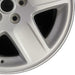17" CHARGER 06-07 17x7 aluminum 5 spoke silver finish Original OEM Wheel Rim - Close-Up Detail