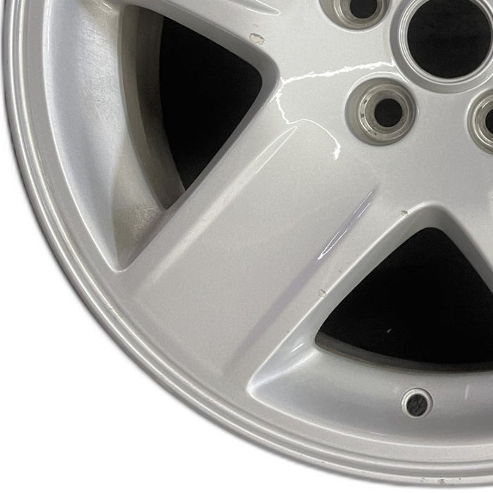 17" CHARGER 06-07 17x7 aluminum 5 spoke silver finish Original OEM Wheel Rim - Back View