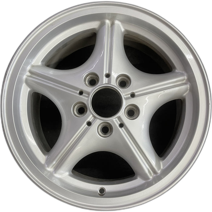 16" BMW Z3 01-02 16x7, alloy, 5 spoke, webbed spoke, natural Original OEM Wheel - Front View