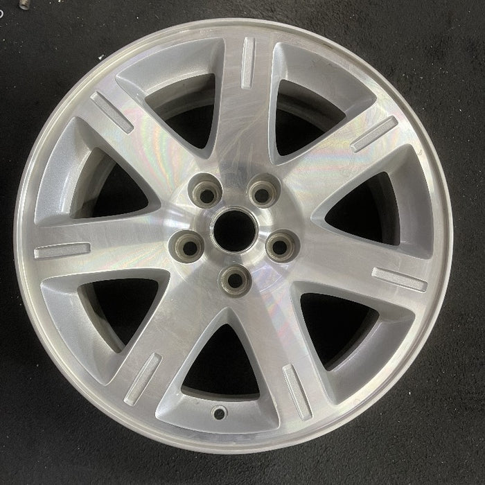 17" 300 05-06 17x7 aluminum 7 spoke exposed lugs machine Original OEM Wheel Rim - Front View