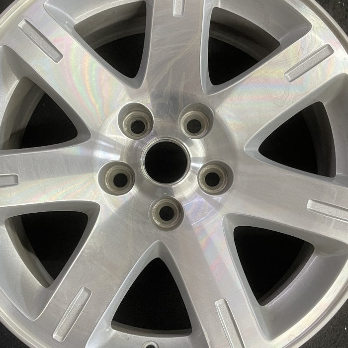17" 300 05-06 17x7 aluminum 7 spoke exposed lugs machine Original OEM Wheel Rim - Angle View