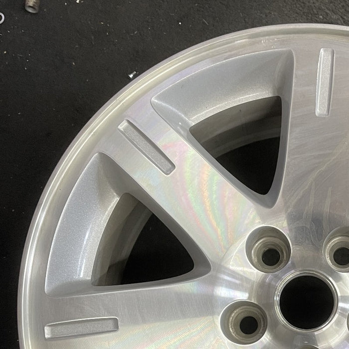 17" 300 05-06 17x7 aluminum 7 spoke exposed lugs machine Original OEM Wheel Rim - Side Profile
