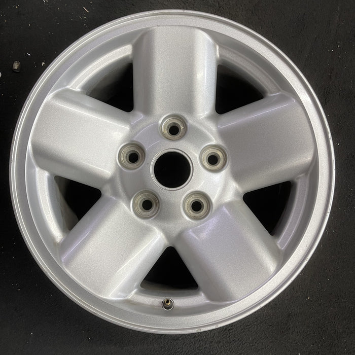 17" DODGE 1500 PICKUP 02 17x8, aluminum, w/o machined center Original OEM Wheel - Angle View
