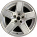 17" CHARGER 06-07 17x7 aluminum 5 spoke machined finish Original OEM Wheel Rim - Front View