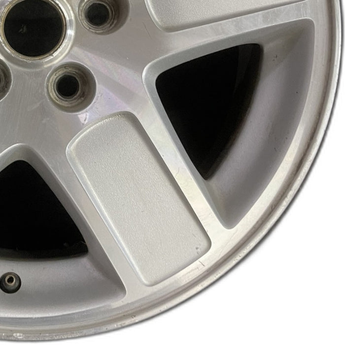 17" CHARGER 06-07 17x7 aluminum 5 spoke machined finish Original OEM Wheel Rim - Close-Up Detail