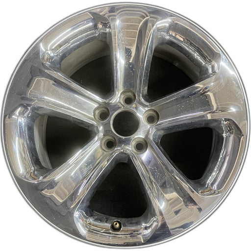 18" CHARGER 11-13 18x7.5, 5 spoke, chrome clad Original OEM Wheel Rim - Front View