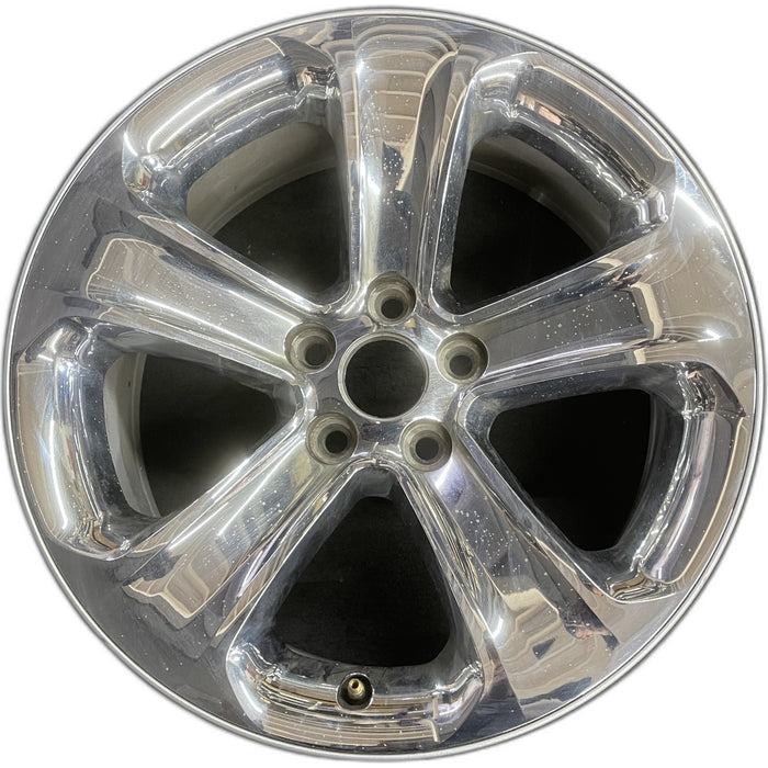 18" CHARGER 11-13 18x7.5, 5 spoke, chrome clad Original OEM Wheel Rim - Front View