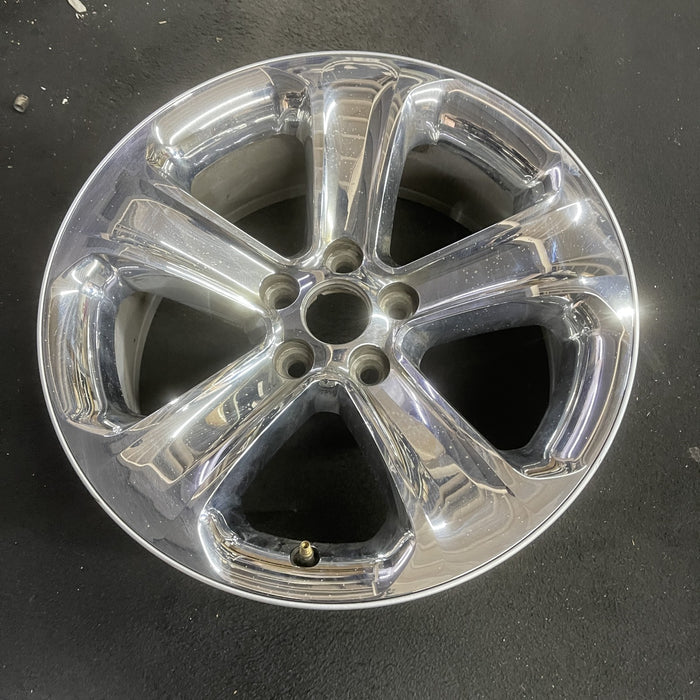 18" CHARGER 11-13 18x7.5, 5 spoke, chrome clad Original OEM Wheel Rim - Side Profile