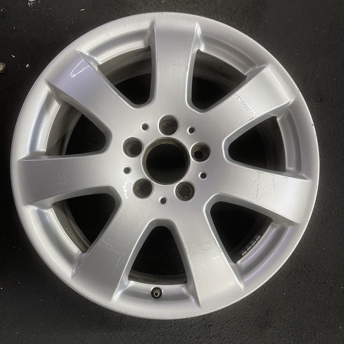 17" MERCEDES ML-CLASS 06-07 164 Type; ML350, 17x7.5 Original OEM Wheel Rim - Angle View
