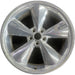 20" CHALLENGER 15-17 20x8 , 5 individual spokes, polished Original OEM Wheel Rim - Front View
