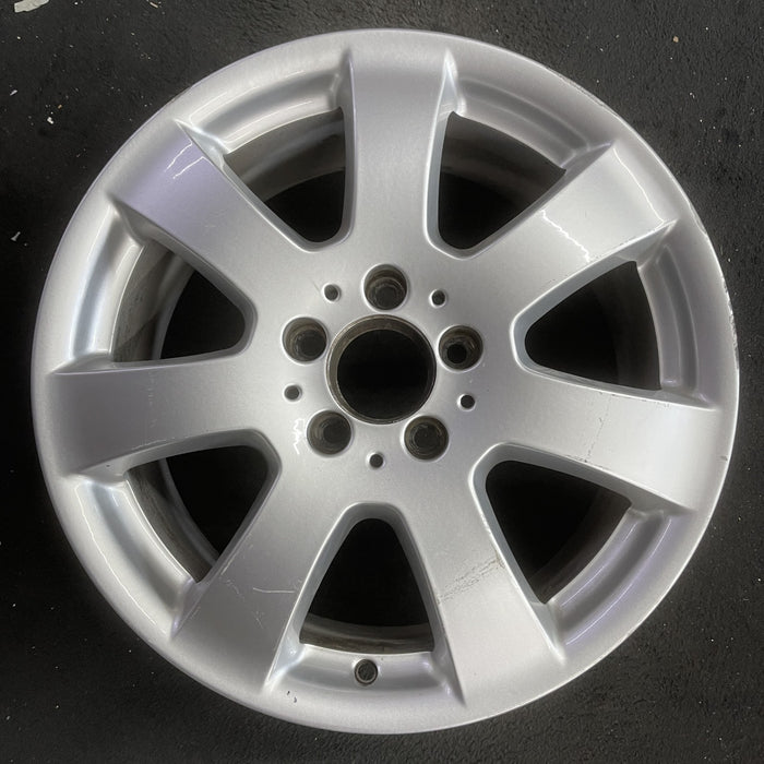 17" MERCEDES ML-CLASS 06-07 164 Type; ML350, 17x7.5 Original OEM Wheel Rim - Angle View