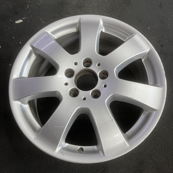 17" MERCEDES ML-CLASS 06-07 164 Type; ML350, 17x7.5 Original OEM Wheel Rim - Side Profile