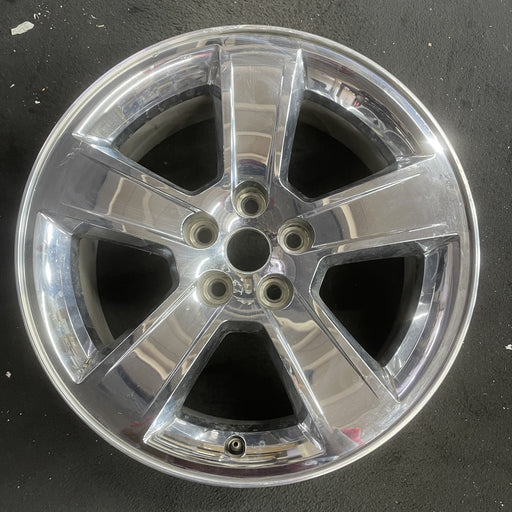 18" CHARGER 07 18x7.5, aluminum, 5 spoke, chrome clad Original OEM Wheel Rim - Angle View