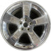 18" CHARGER 07 18x7.5, aluminum, 5 spoke, chrome clad Original OEM Wheel Rim - Front View