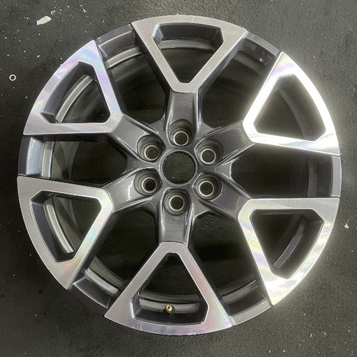 20" BLAZER 23-24 20x8 6 spoke Y spoke dark gray opt Q75 Original OEM Wheel Rim - Front View