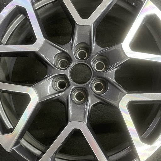 20" BLAZER 23-24 20x8 6 spoke Y spoke dark gray opt Q75 Original OEM Wheel Rim - Angle View