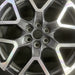 20" BLAZER 23-24 20x8 6 spoke Y spoke dark gray opt Q75 Original OEM Wheel Rim - Angle View