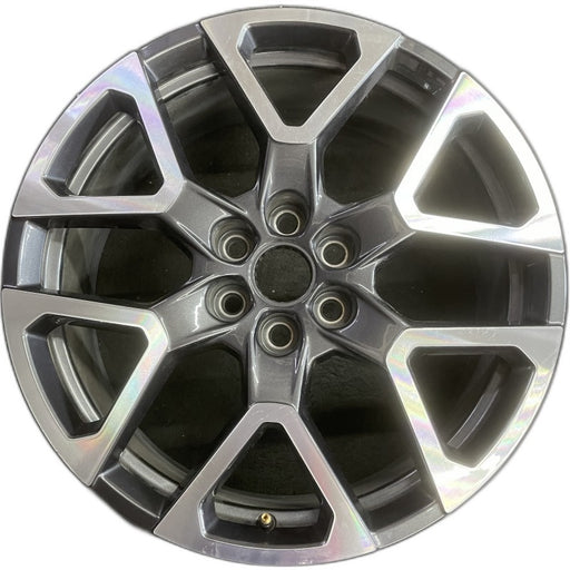 20" BLAZER 23-24 20x8 6 spoke Y spoke dark gray opt Q75 Original OEM Wheel Rim - Front View