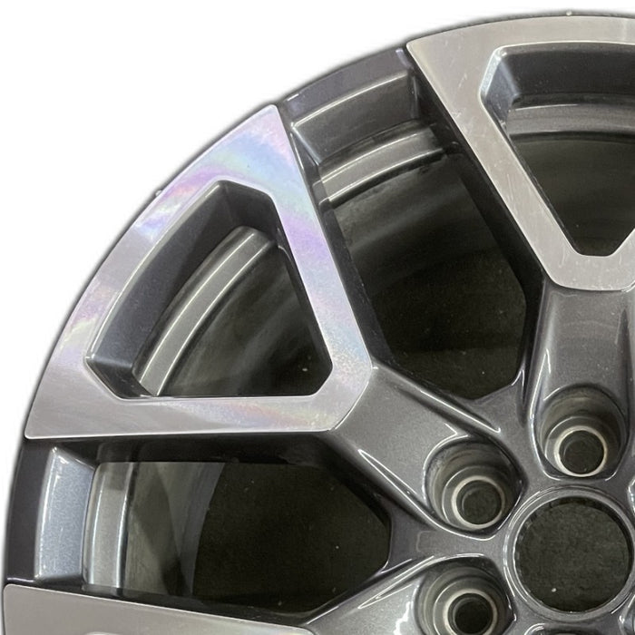 20" BLAZER 23-24 20x8 6 spoke Y spoke dark gray opt Q75 Original OEM Wheel Rim - Angle View