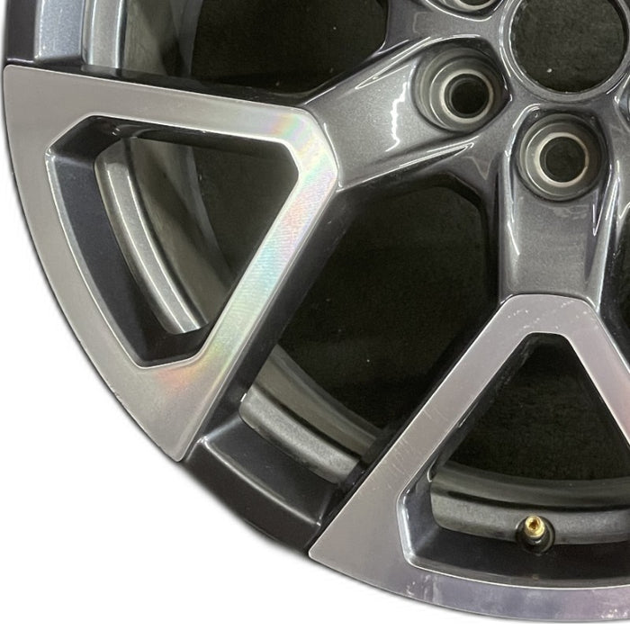 20" BLAZER 23-24 20x8 6 spoke Y spoke dark gray opt Q75 Original OEM Wheel Rim - Back View