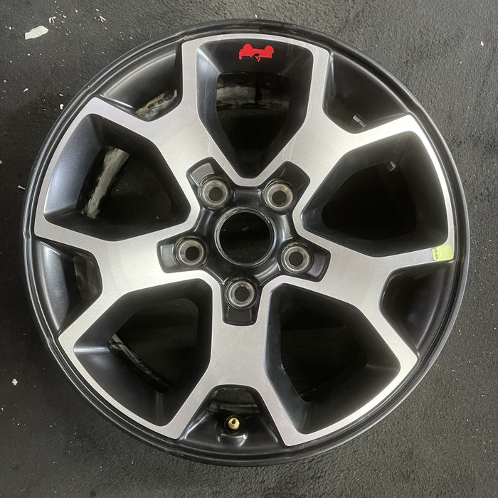 17" WRANGLER 18 VIN X , 17x7.5, , aluminum, Y spoke Original OEM Wheel Rim - Angle View