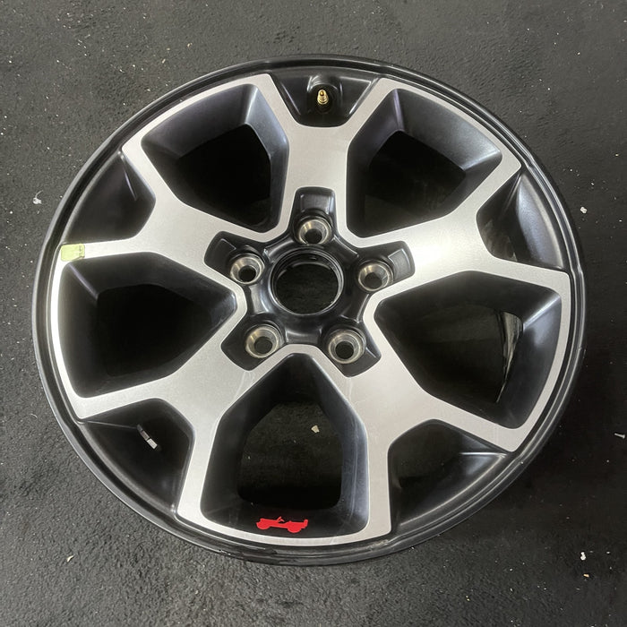 17" WRANGLER 18 VIN X , 17x7.5, , aluminum, Y spoke Original OEM Wheel Rim - Close-Up Detail