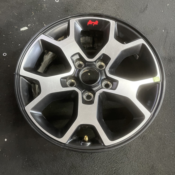 17" WRANGLER 18 VIN X , 17x7.5, , aluminum, Y spoke Original OEM Wheel Rim - Side Profile