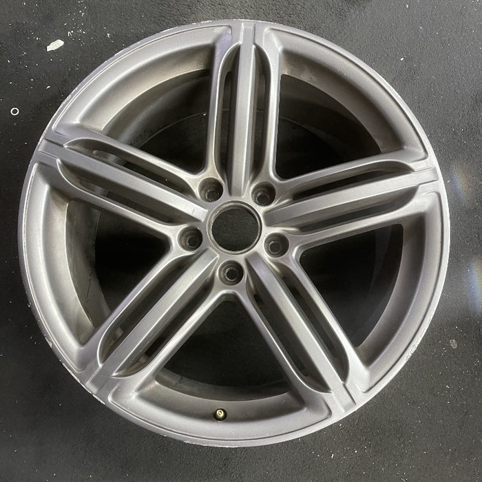 21" AUDI Q7 10-12 21x10 alloy 5-triple spoke silver finish Original OEM Wheel - Front View
