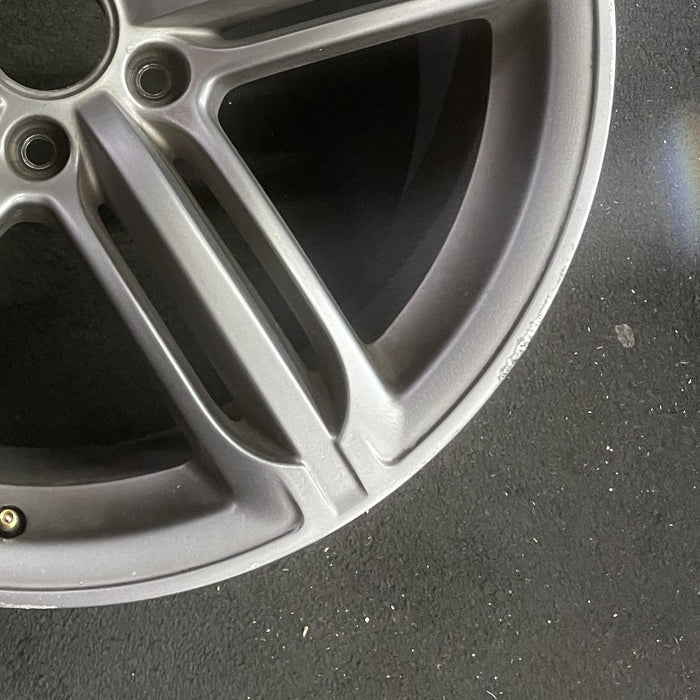 21" AUDI Q7 10-12 21x10 alloy 5-triple spoke silver finish Original OEM Wheel - Back View