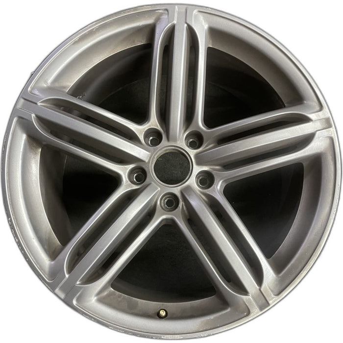 21" AUDI Q7 10-12 21x10 alloy 5-triple spoke silver finish Original OEM Wheel - Front View