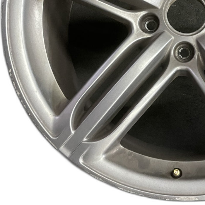 21" AUDI Q7 10-12 21x10 alloy 5-triple spoke silver finish Original OEM Wheel - Back View
