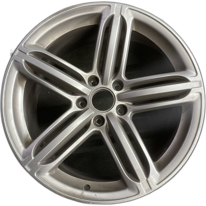 21" AUDI Q7 10-12 21x10 alloy 5-triple spoke silver finish Original OEM Wheel - Front View