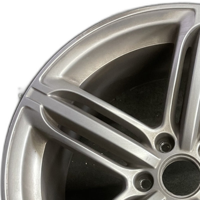21" AUDI Q7 10-12 21x10 alloy 5-triple spoke silver finish Original OEM Wheel - Angle View
