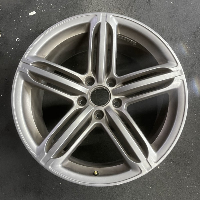 21" AUDI Q7 10-12 21x10 alloy 5-triple spoke silver finish Original OEM Wheel - Front View