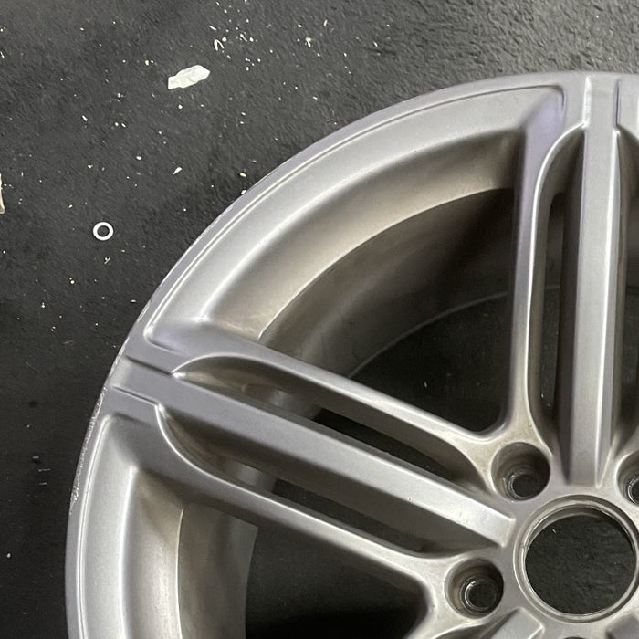 21" AUDI Q7 10-12 21x10 alloy 5-triple spoke silver finish Original OEM Wheel - Side Profile