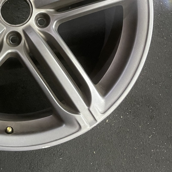 21" AUDI Q7 10-12 21x10 alloy 5-triple spoke silver finish Original OEM Wheel - Back View