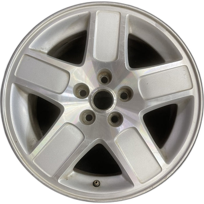 17" CHARGER 06-07 17x7 aluminum 5 spoke machined finish Original OEM Wheel Rim - Front View