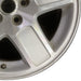 17" CHARGER 06-07 17x7 aluminum 5 spoke machined finish Original OEM Wheel Rim - Close-Up Detail