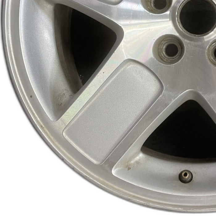17" CHARGER 06-07 17x7 aluminum 5 spoke machined finish Original OEM Wheel Rim - Back View