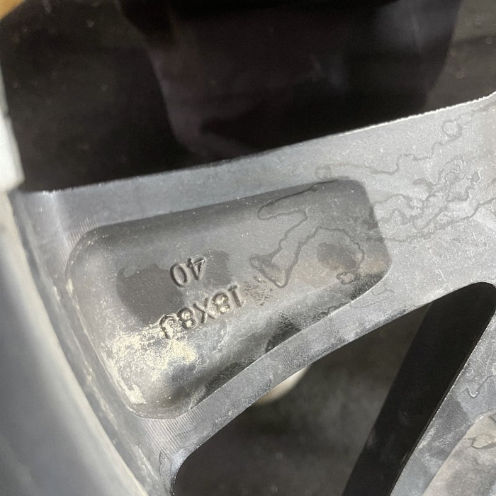 18" COROLLA 20-22 Hatchback 18x8 alloy 10 spoke black Original OEM Wheel Rim