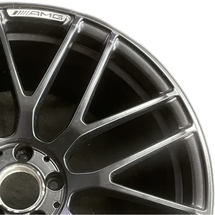 19" MERCEDES C-CLASS 17 205 Type Cv C63 19x10.5 18 spoke 9 Y spokes black with - Side Profile