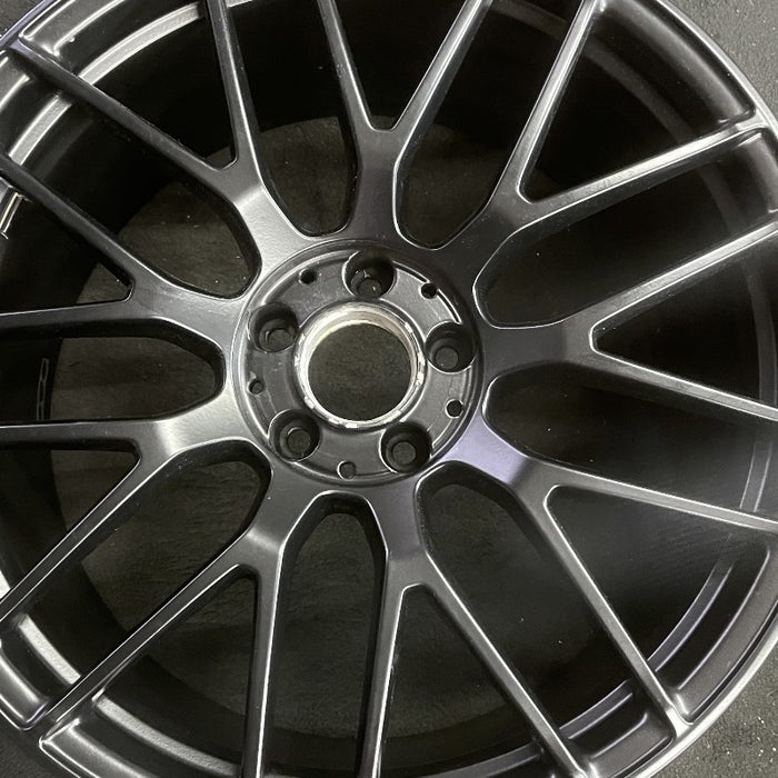 19" MERCEDES C-CLASS 17 205 Type Cv C63 19x10.5 18 spoke 9 Y spokes black with - Angle View