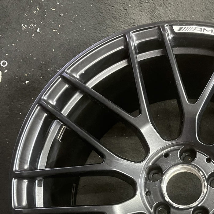 19" MERCEDES C-CLASS 17 205 Type Cv C63 19x10.5 18 spoke 9 Y spokes black with - Side Profile