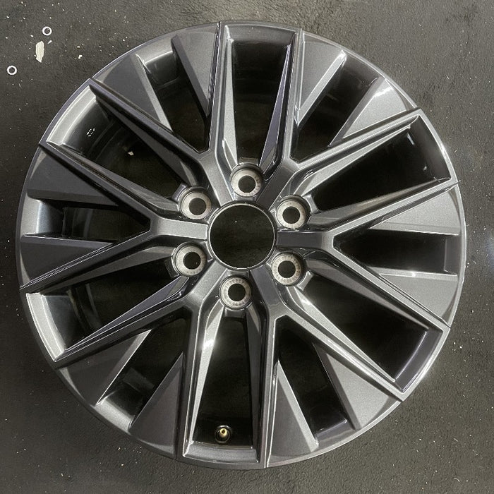 20" GX550 24 20x7.5 alloy dark gray Original OEM Wheel Rim - Front View