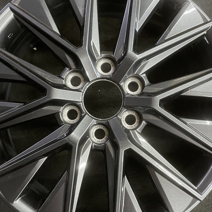 20" GX550 24 20x7.5 alloy dark gray Original OEM Wheel Rim - Angle View