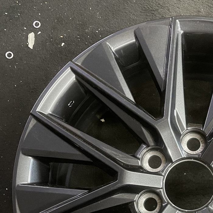 20" GX550 24 20x7.5 alloy dark gray Original OEM Wheel Rim - Side Profile