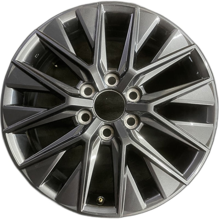 20" GX550 24 20x7.5 alloy dark gray Original OEM Wheel Rim - Front View
