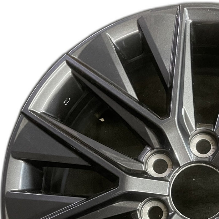 20" GX550 24 20x7.5 alloy dark gray Original OEM Wheel Rim - Angle View