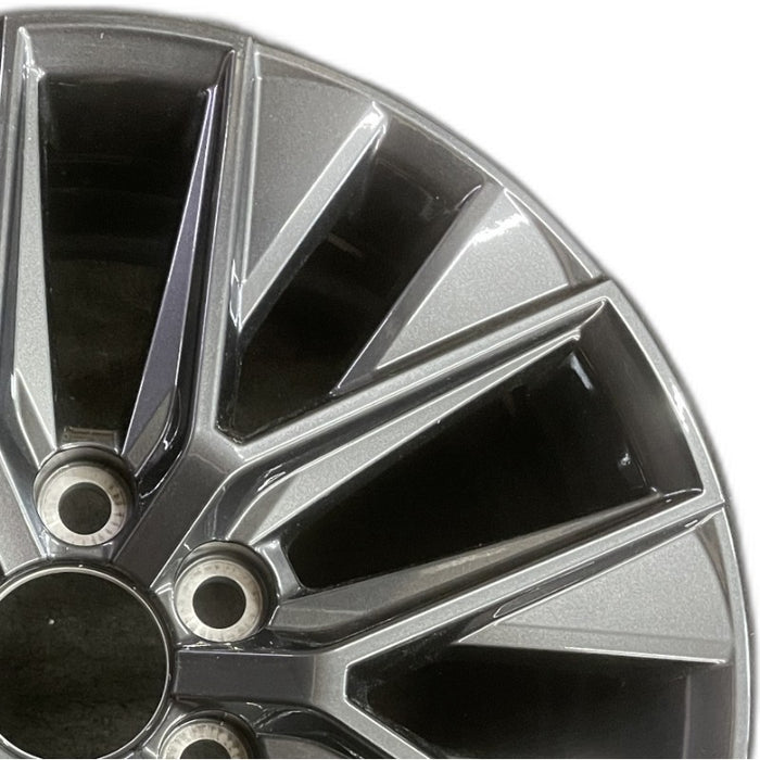 20" GX550 24 20x7.5 alloy dark gray Original OEM Wheel Rim - Side Profile